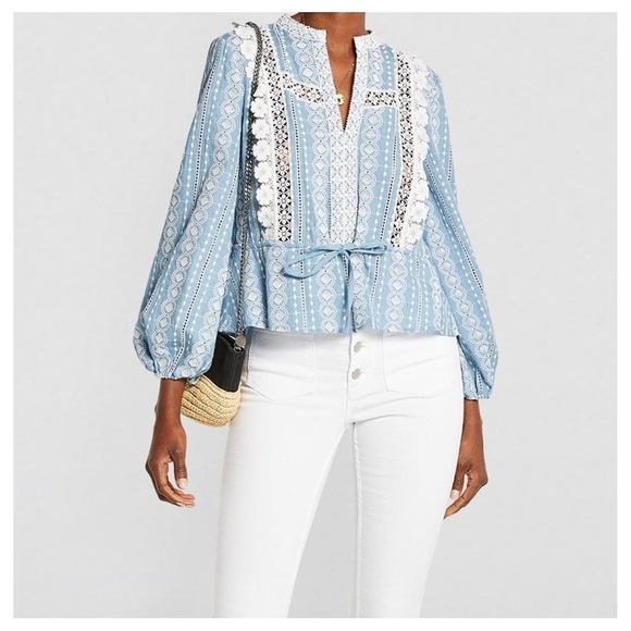 Maje Laviata Top with Contrasting Trims - Sz 1 - Picture 6 of 6